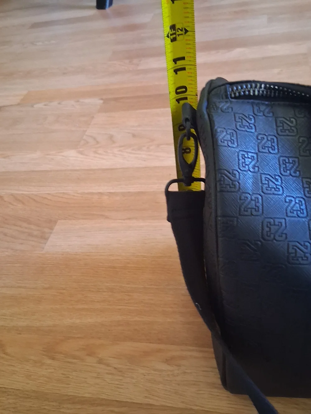 Jordan Black Embossed Travel Duffel with Signature Jumpman